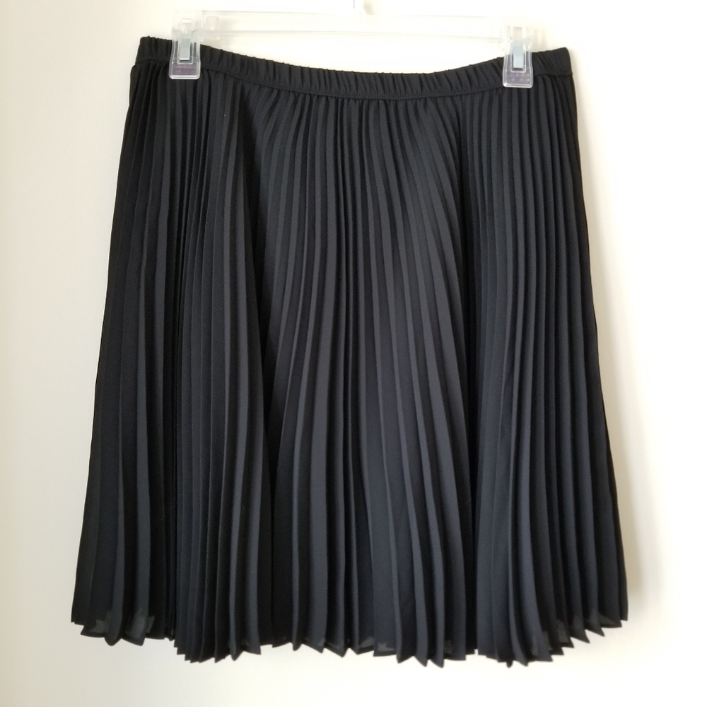 Banana Republic black accordian pleated skirt - 10